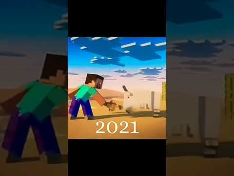 Minecraft Evolution [2021-2025] #short