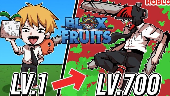 💠ใช้ผลหนามถาวร ฟาร์มเวล 1 ถึง 700 จะยากเเค่ไหน👒ใน BLOX FRUITS ᴴᴰ