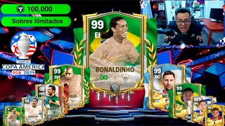 ¿QUE PASA SI GASTAS 100,00 FC POINTS en SOBRES ILIMITADOS de la COPA AMERICA 2024 en FC Mobile?