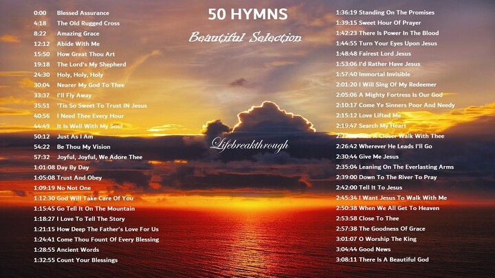 50 Hymns Beautiful Selection - Piano and Guitar Instrumental Blessed Assurance by Lifebrerakthrough