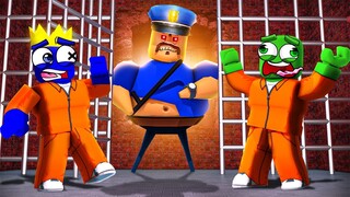 Can RAINBOW FRIENDS Escape EVIL Barry's Prison? (ROBLOX OBBY)