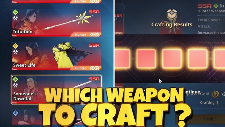 THE BEST SSR EXCLUSIVE SR WEAPONS CAN BE CRAFTED BUT WHICH ONE TO CHOOSE HMMMM - Solo Leveling Arise