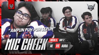 MIC CHECK ALTER EGO VS AURA - DAY 2 WEEK 5 | MPL Indonesia Season 13