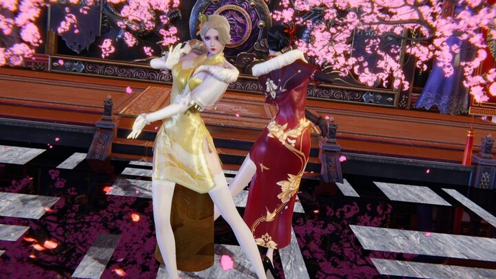 Lusa cheongsam setengah pot kasa