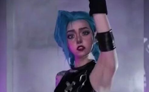 [คอสเพลย์] สินค้าคงคลังและฟื้นฟู Jinx cos: ผู้หญิงก็*ีเกินไป!