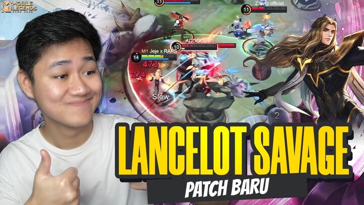 LANCELOT SAVAGE LAGI PATCH BARU PAKE ITEM DAN EMBLEM INI MAKIN GACOR - Mobile Legends