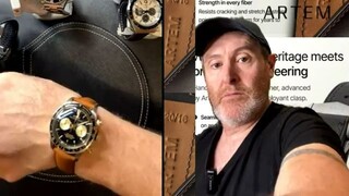 FILMED LIVE_ UNBOXING THE NEW ARTEM BARENIA FRENCH LEATHER WATCH STRAPS!