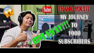 GAANO KATAGAL KO NAREACH YUNG 1000 SUBSCRIBERS + HOME RECORDING STUDIO TOUR