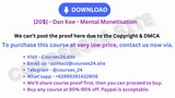 [20$] - Dan Koe - Mental Monetisation