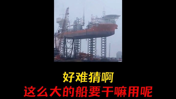 It's really hard to guess—what on earth is such a huge ship used for?