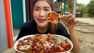 ตำ 7 ทะเล ปูไข่ ปูม้า กุ้งลายเสือ หมึก กุ้งขาว หอยนางรม กุ้งก้ามกราม