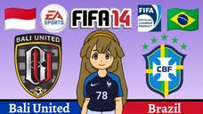 Kinako FIFA 14 | Bali United VS Brazil