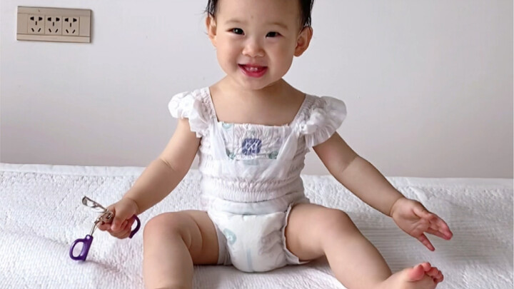 So talented! Mother-in-law made clothes out of diapers!