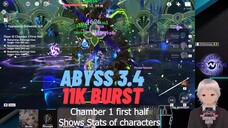 Genshin Abyss 3.4 Floor 12 Low stats & 4 star weapon only.