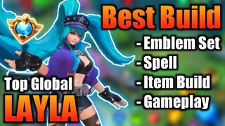 LAYLA BEST BUILD 2022 | TOP 1 GLOBAL LAYLA BUILD | LAYLA - MOBILE LEGENDS | MLBB