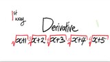 1st/3ways: derivative (x+1)^(1/2) (x+2)^(1/3) (x+3)^(1/4) (x+4)^(1/5) (x+5)^(1/6)