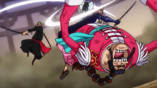 Zoro และ X-Drake Vs Apoo - Zoro Vs X-Drake วันพีช 1002