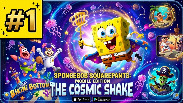 ADA APA SEBENARNYA DI BIKINI BOTTOM??-SPONGEBOB COSMIC SHAKE EXE GAMEPLAY #1
