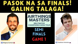 GUMAWA NG KALOKOHAN! PERO SYA ANG NALOKO! Airthings Masters Carlsen vs Artemiev SEMI Finals Game 1