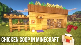 How to make a simple chicken coop in Minecraft