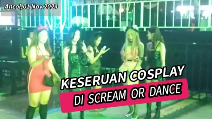 KESERUAN COSPLAY DI SCREAM OR DANCE di Ancol Jakarta