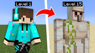 MINECRAFT TAPI SETIAP NAIK LEVEL KAMU BERUBAH JADI MOB APAPUN