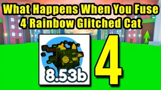 What Happens When You Fuse 4 Rainbow Glitched Cat in Pet Simulator X