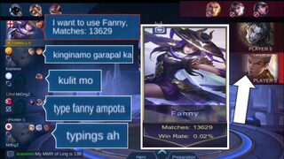 13K MATCHES FANNY 0% WINRATE PRANK | MLBB