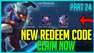 NEW FRESH REDEEM CODES JANUARY 2021 PART 24!! GET FREE SKINS & RARE SKIN FRAGMENTS!! Mobile Legends