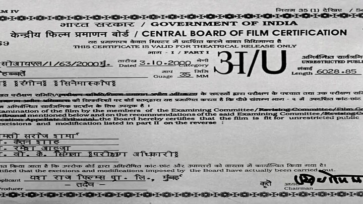 Mohabbatein by Amitabh Bachchan, Shah Rukh Khan & Aishwarya Rai (2000)