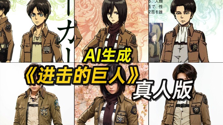 Versi live-action "Attack on Titan" [dihasilkan AI]