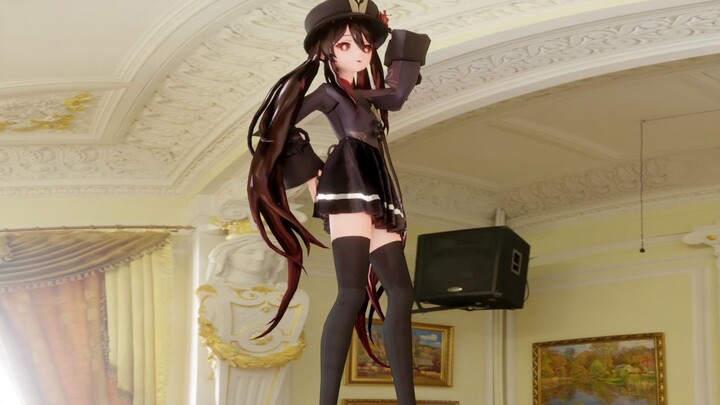 [Genshin Impact MMD] Walnut + black silk + short skirt phone number