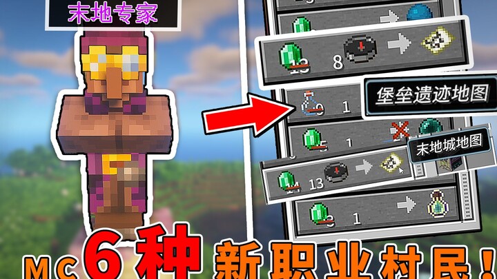 6 New Villager Professions! Add a Job Market to Minecraft and Unlock More Special Occupations! [Mine