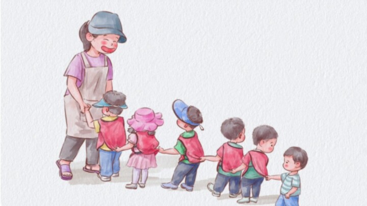 Come and check it out! Such an adorable kid who walks backward! He's so eager to join the team—let's