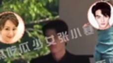 Adegan syuting Joyful Record Yang Zi dan Xu Kaicheng. Xu Kai hampir terjatuh saat mengendarai sepeda