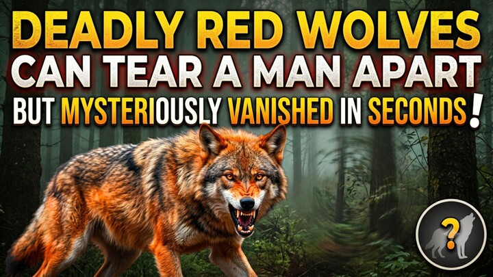 Deadly Red Wolves Can Tear A Man Apart But Mysteriously Vanished In Seconds!