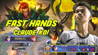 FAST HANDS CLAUDE KO!