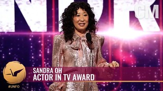 Sandra Oh Wins Actor in TV Award (LIVE From the 19th Unforgettable Gala)