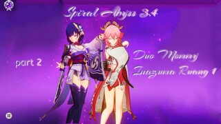 [Spiral Abyss] 3.4 : Ruang 2 Duo Mommy Inazuma| Genshin Impact