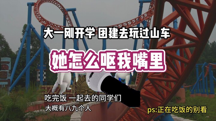 I rode the roller coaster with you, and you vomited in my mouth