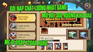 HTDC - Gói Nạp Đáng Mua Nhất Game..Gấu Chơi Lớn Mở 380 Gói Rương Báu...Lên Luôn Usopp 12Sao Siêu Gắt