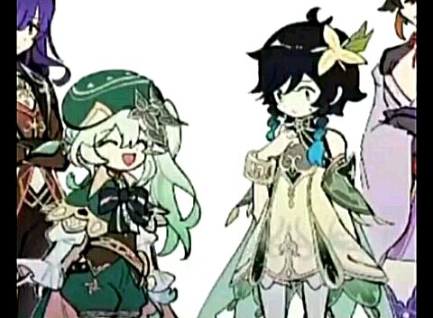 温迪穿上了草神的衣服后 亳无违和感