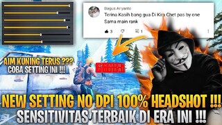 NEW UPDATE‼️| SENSITIVITAS AUTO HEADSHOT TANPA DPI | 100% HEADSHOT | NEW UPDATE SETTING HEADSHOT‼️