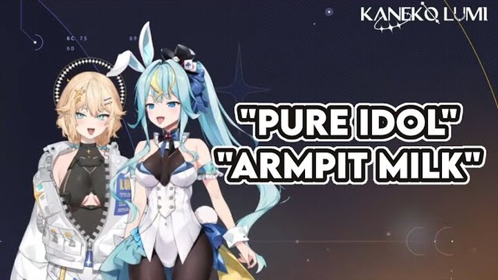 Pure Idols... Armpit Milk? - Kaneko Lumi x Kaminari Clara (PC) [VTuber Clip]