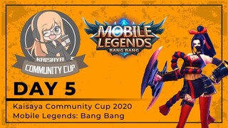 Day 5 of the Kaisaya Community Cup 2020 Mobile Legends: Bang Bang!