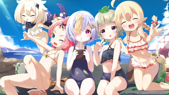 "Genshin Impact" terlalu kejam, semua anggota memakai pakaian renang