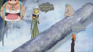 Sanji và Brook liên minh với nhau để coi "quần" của Nami =))) và cái kết bị đập sưng trán