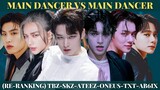 re-ranking the main dancers of THE BOYZ, STRAY KIDS, TXT, ATEEZ, ONEUS, & AB6IX