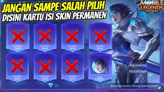 JANGAN SAMPE KETIPU! DSNI KARTU ISI SKIN PERMANEN NYA