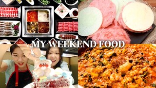 WHAT I EAT IN A WEEKEND : CHINESE FOOD, KOREAN FOOD, INDONESIAN SNACK, ETC! | AMELICANO